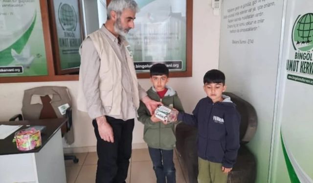 Minik yüreklerden Gazze için büyük destek