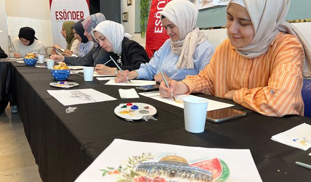 Öğretmenlerden "Renklerin Ardında Gazze" atölyesi