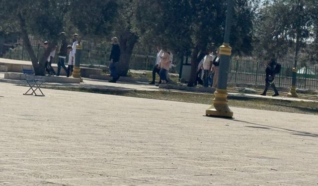Onlarca siyonist yerleşimci Mescid-i Aksa avlularını kirletti