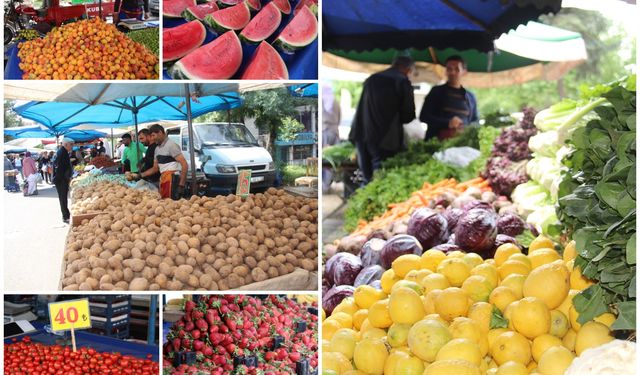 Pazarda sebze fiyatları düştü, meyveler cep yakıyor