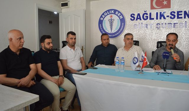 Sağlık-Sen Siirt Şube Başkanı Vesim Eviz: Taleplerimiz haklı, mücadelemiz kararlı