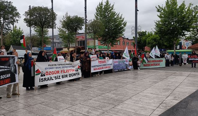 Sakarya'da Filistin'e destek