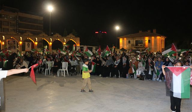 Şanlıurfa'da ‘Gazze için nöbet’ programı düzenlendi