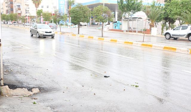Şanlıurfa'da sağanak yağış etkili oldu 