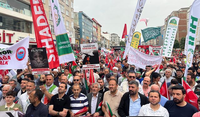 Sultanbeyli'de "Gazze ölüyor, ayağa kalk" yürüyüşü