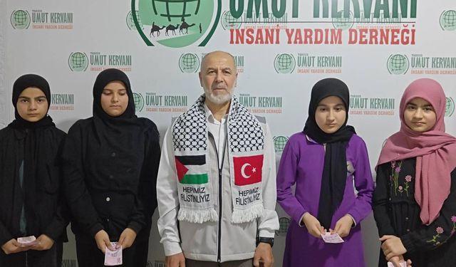 Tarsus’ta imam hatip öğrencilerinden Filistin’e anlamlı destek