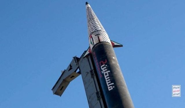 Yemen'den işgal altındaki Filistin'e füze atıldı, işgalciler sığınaklara kaçtı