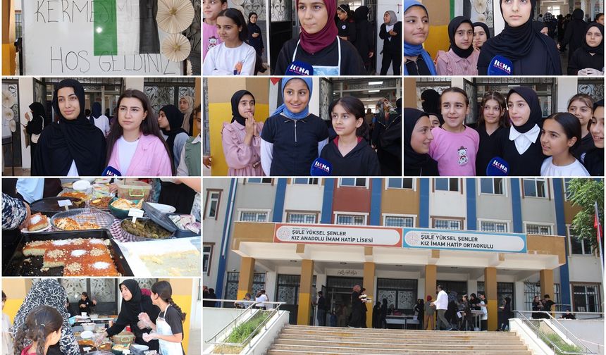 Batmanlı öğrencilerden Gazze için yardım kermesi: Gazze’deki soykırım sona ersin!